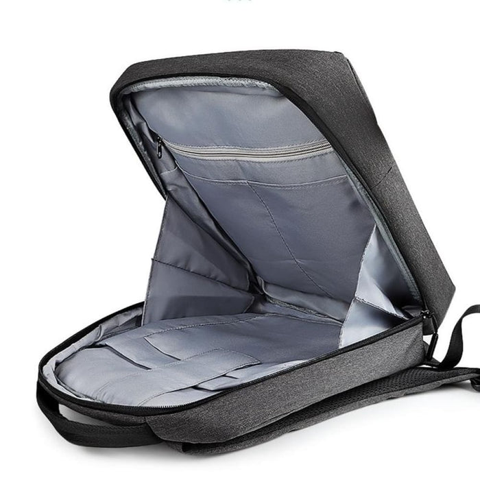 Sj08 Business Large Capacity Laptop Bag Elegant Gray