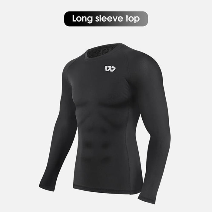 Skin Fit Long Sleeves Sports Tshirt with Pants