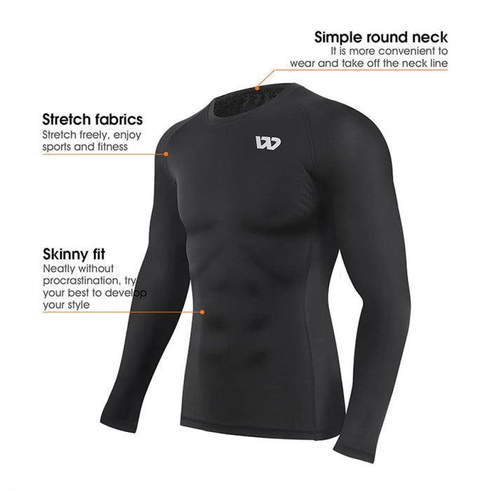 Skin Fit Long Sleeves Sports Tshirt with Pants