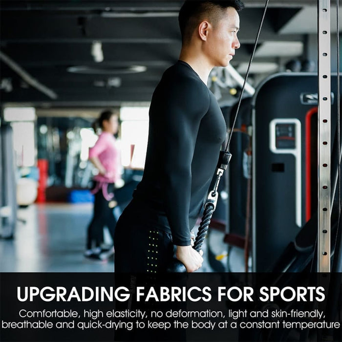 Skin Fit Long Sleeves Sports Tshirt with Pants