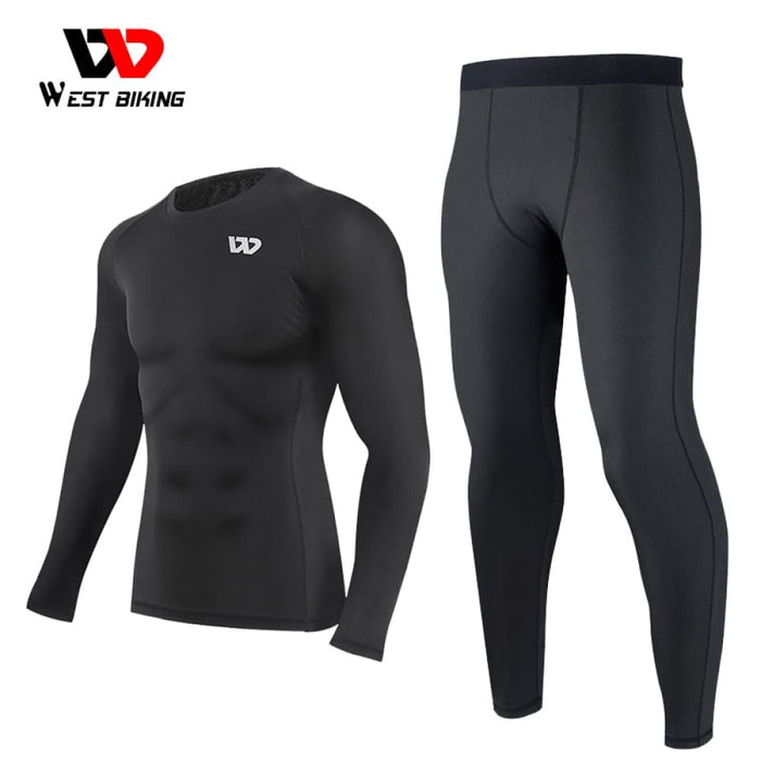 Skin Fit Long Sleeves Sports Tshirt with Pants