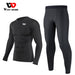Skin Fit Long Sleeves Sports Tshirt with Pants