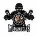 Skull in Helmet Racer Motorcycles Led Vinyl Record Wall