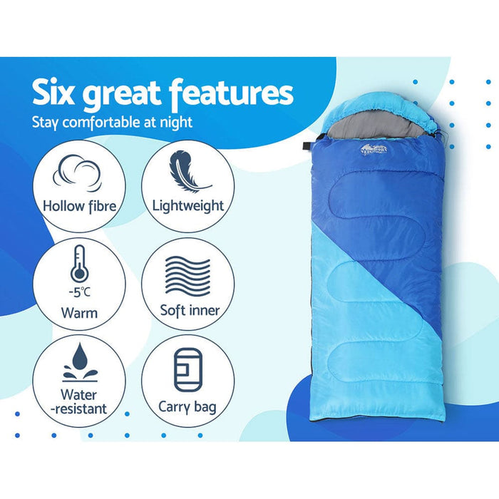 Goslash Picks Sleeping Bag Bags Kids 172cm Camping Hiking