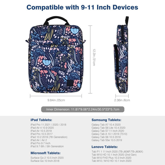 Sleeve Shoulder Bag for 9-11 Inch Tablet Ipad