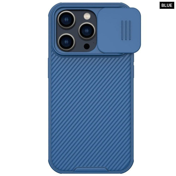 Slide Camera Protection Magnetic Back Cover for Iphone 15