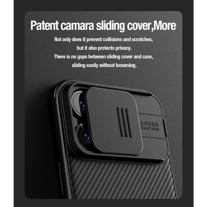 Slide Camera Protection Magnetic Back Cover for Iphone 15