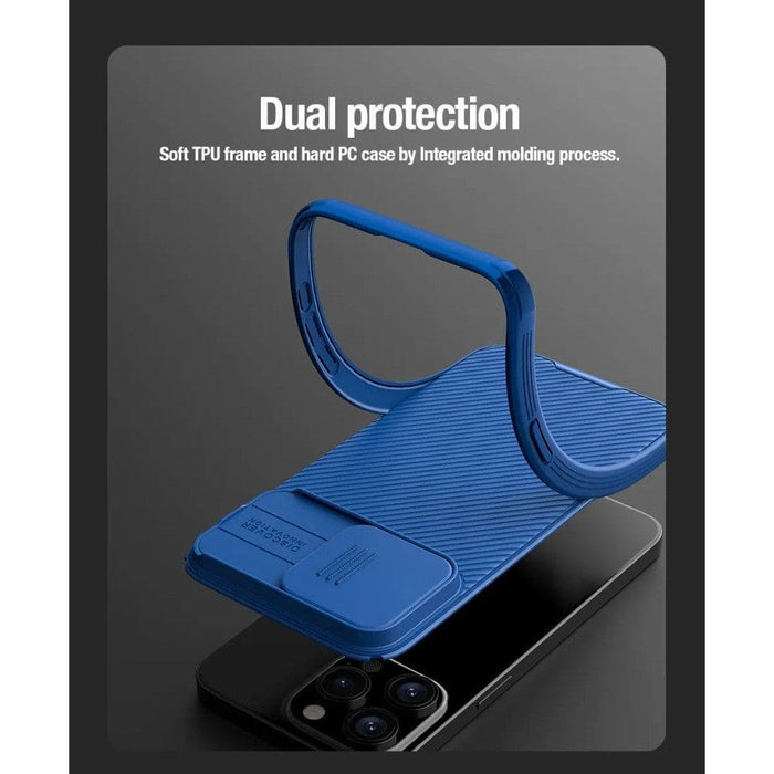 Slide Camera Protection Magnetic Back Cover for Iphone 15