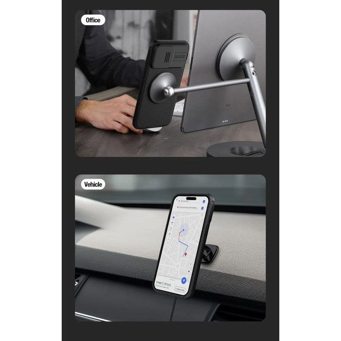 Slide Camera Protection Magnetic Back Cover for Iphone 15