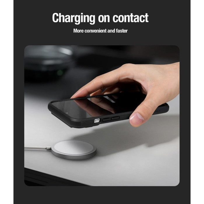 Slide Camera Protection Magnetic Back Cover for Iphone 15