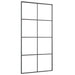 Sliding Door Aluminium And Esg Glass 102.5x205 Cm Black
