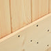 Sliding Door With Hardware Set 100x210 Cm Solid Pine Wood