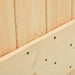 Sliding Door With Hardware Set 80x210 Cm Solid Pine Wood