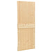Sliding Door With Hardware Set 90x210 Cm Solid Pine Wood