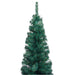 Slim Artificial Christmas Tree With Leds&ball Set Green 240