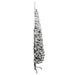 Slim Artificial Half Christmas Tree with Flocked Snow 210