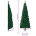 Slim Artificial Half Christmas Tree with Stand Green 150 Cm