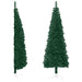 Slim Artificial Half Christmas Tree with Stand Green 150 Cm