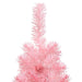 Slim Artificial Half Christmas Tree with Stand Pink 210 Cm