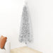 Slim Artificial Half Christmas Tree with Stand Silver 150