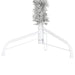 Slim Artificial Half Christmas Tree with Stand Silver 150