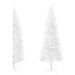 Slim Artificial Half Christmas Tree with Stand White 180 Cm