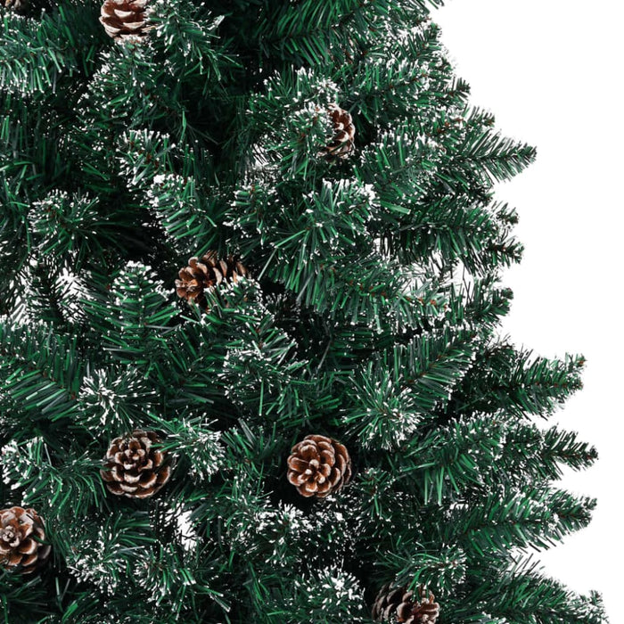 Slim Christmas Tree With Leds&ball Set Green 210 Cm Tbiikot