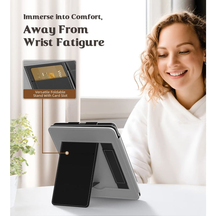 Slim Pu Folding Stand Auto Wake Sleep Case for Kindle