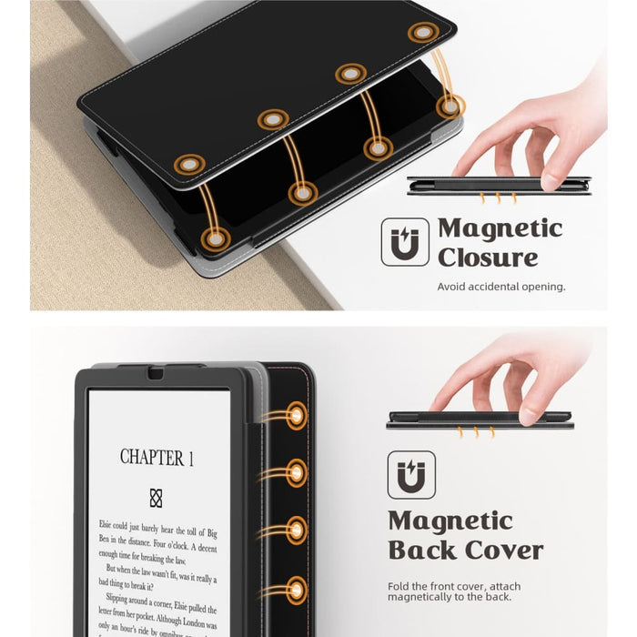 Slim Pu Folding Stand Auto Wake Sleep Case for Kindle