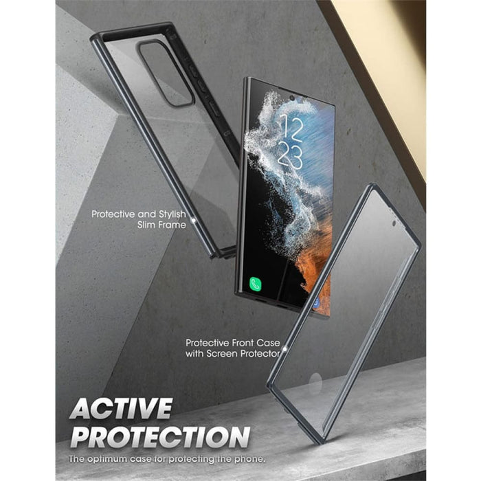Slim Frame Clear Protective Case with Built-in Screen
