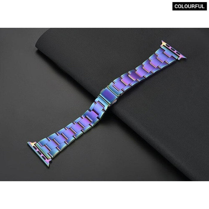 Slim Steel Metal Correa Wrist Bracelet Strap for Apple Watch