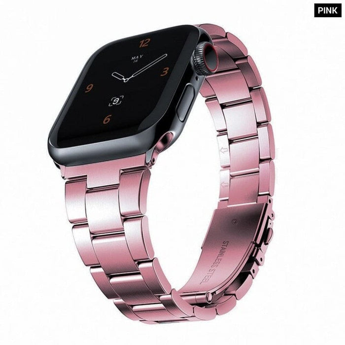 Slim Steel Metal Correa Wrist Bracelet Strap for Apple Watch
