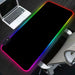 Non - slip All Black Rgb Gaming Mouse Pad For Pc Keyboard
