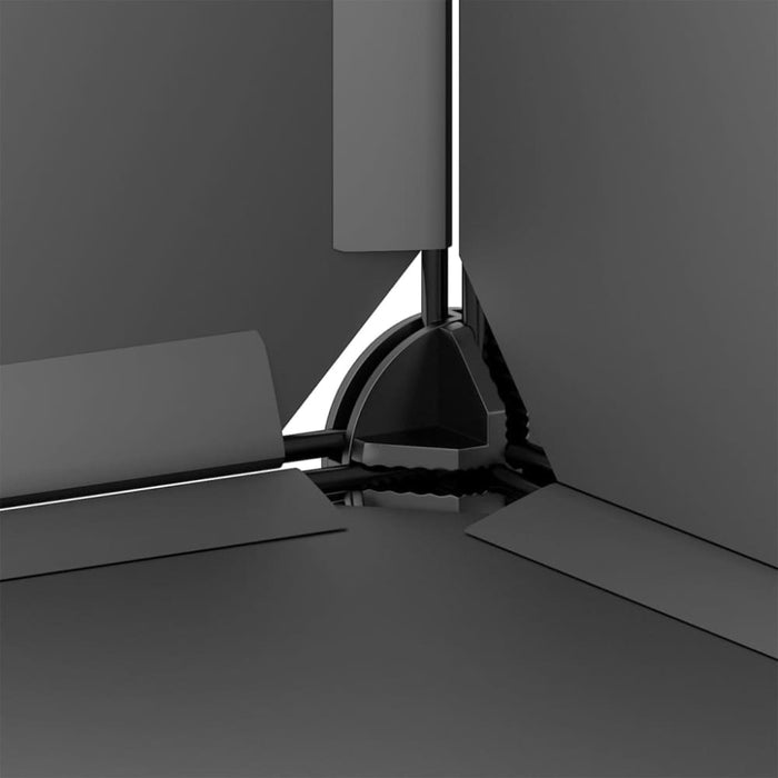 Small Animal Cage Black 142x74x93 Cm Pp and Steel Tabpit