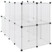 Small Animal Cage Transparent 142x74x93 Cm Pp and Steel