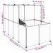 Small Animal Cage Transparent 142x74x93 Cm Pp and Steel