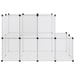 Small Animal Cage Transparent 142x74x93 Cm Pp and Steel