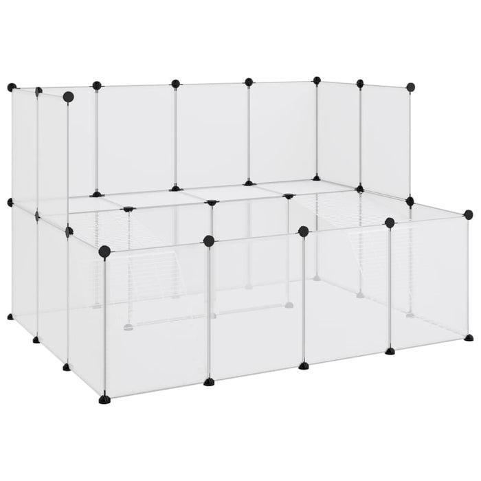 Small Animal Cage Transparent 143x107x93 Cm Pp and Steel