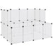 Small Animal Cage Transparent 143x107x93 Cm Pp and Steel