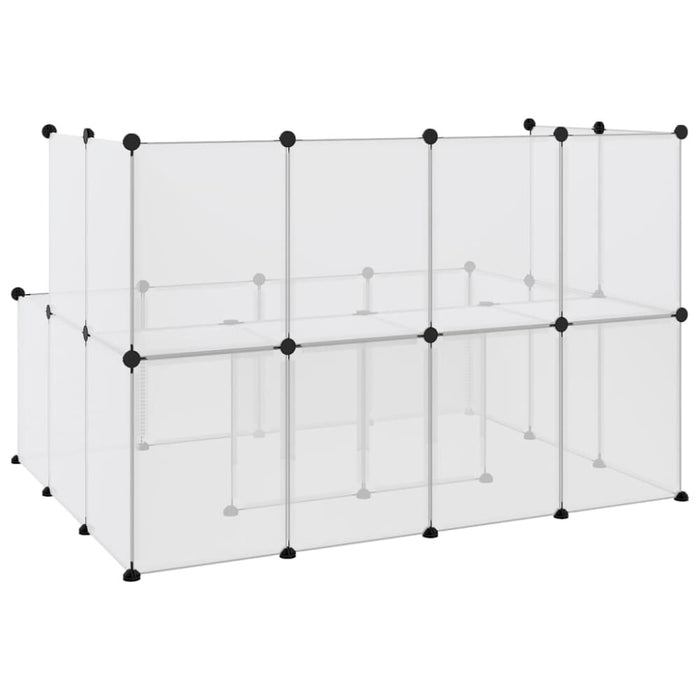 Small Animal Cage Transparent 143x107x93 Cm Pp and Steel
