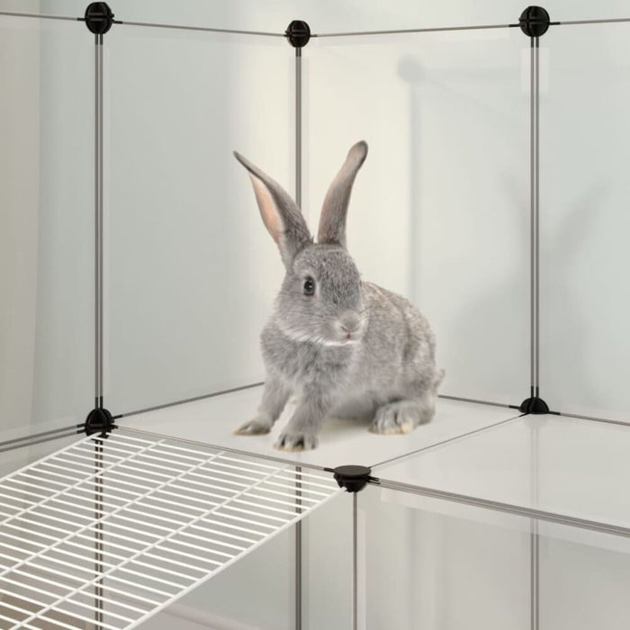 Small Animal Cage Transparent 143x107x93 Cm Pp and Steel