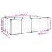 Small Animal Cage Transparent 144x74x46.5 Cm Pp and Steel