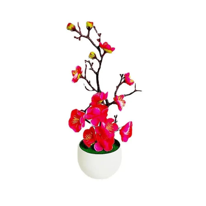 Small Artificial Bonsai Tree With Pot Home Decor