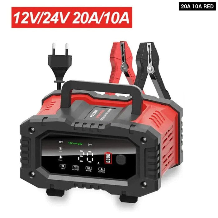 Smart 12v 24v Battery Charger for Cars and Motorcycles