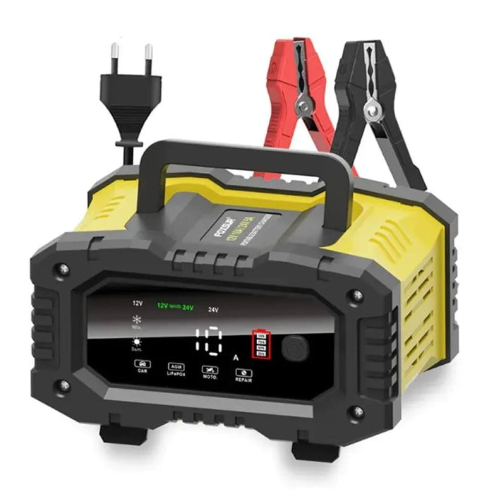 Smart 12v 24v Battery Charger for Cars and Motorcycles
