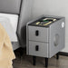 Smart Bedside Table 2 Drawers with Wireless Charging Led
