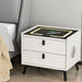 Smart Bedside Table 2 Drawers with Wireless Charging Ports