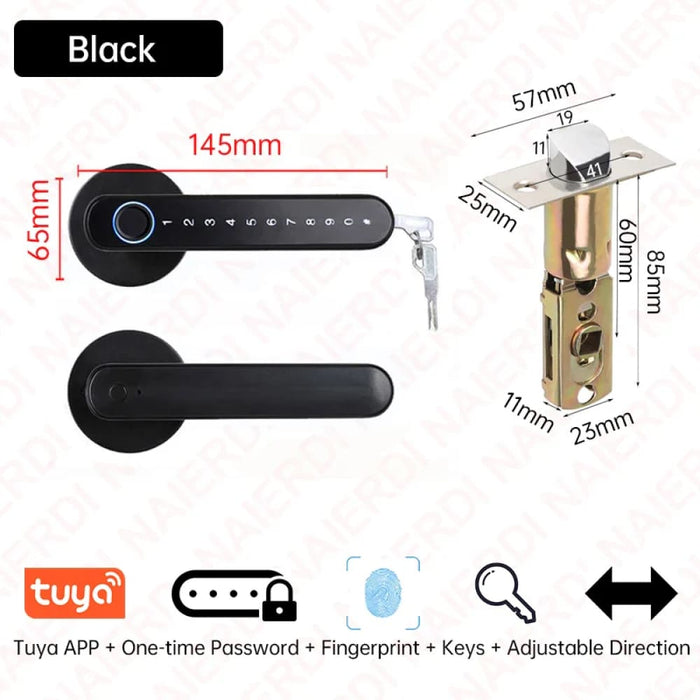 Smart Biometric Fingerprint Door Lock Keyless Entry