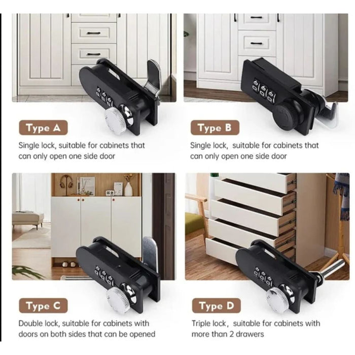 Smart Combination Drawer Lock For Home Or Office