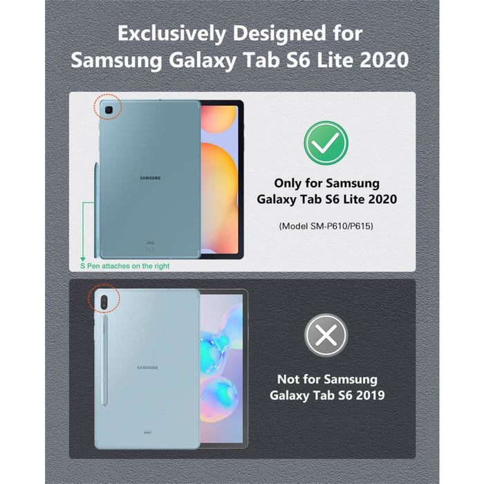 Smart Folio Shell Cover for Galaxy Tab S6 Lite 10.4